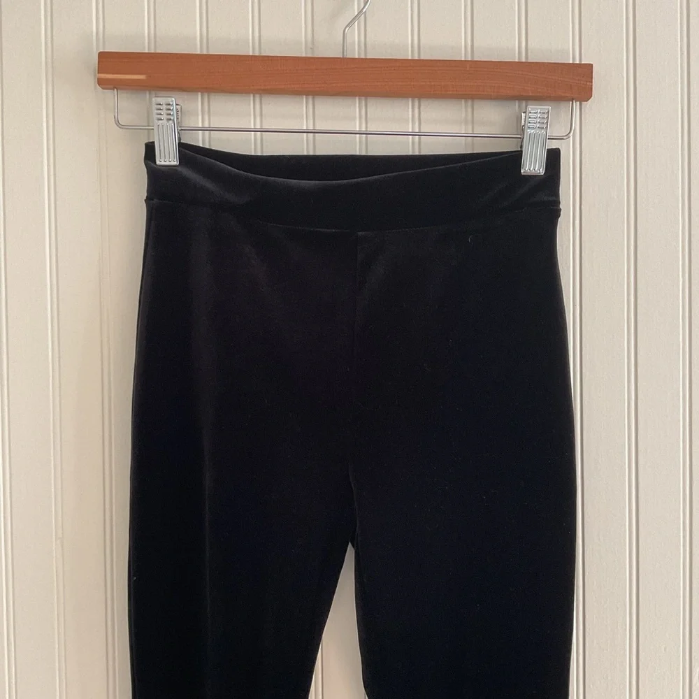 J. Crew Velvet Leggings Black